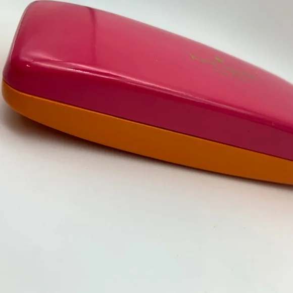 Kate Spade Women's Colorblock Pink & Orange Hard Glasses Case - Picture 5 of 13